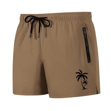 Men's Palm Tree Print Board Shorts