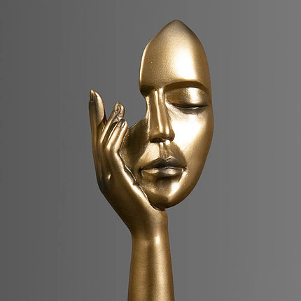 Abstract Resin Mask Figurine