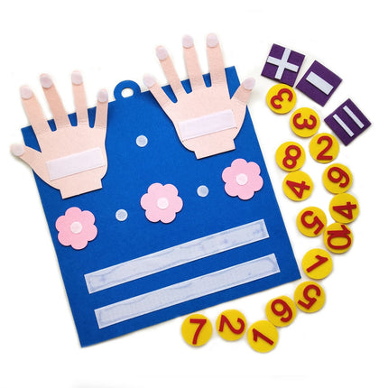 Felt Finger Counting and Number Learning Toy for Kids