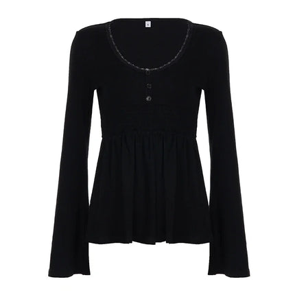 Women's Lace Trim V-Neck Top