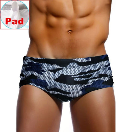 Men's Camouflage Print Swim Trunks