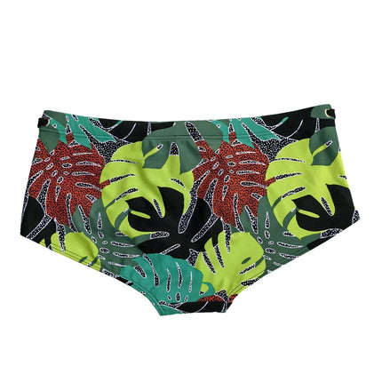 Men's Leaf Print Swim Trunks