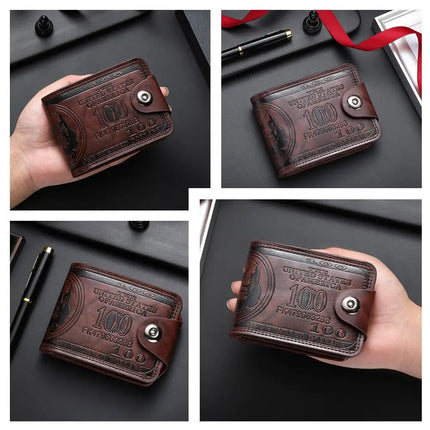 Vintage Pattern Leather Wallet