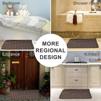 Cobblestone Embossed Bath Mat