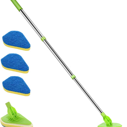 Telescopic Triangle Glass Cleaning Wiper