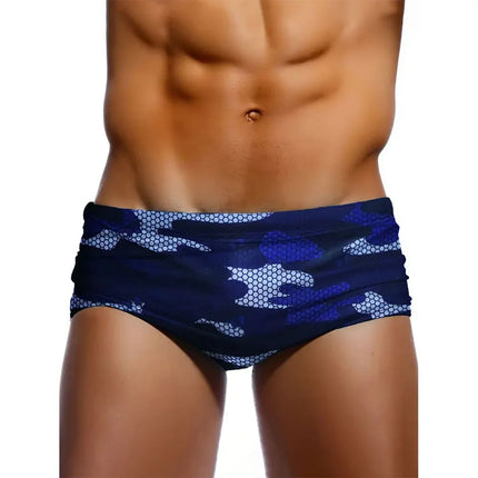 Men's Camouflage Print Swim Trunks