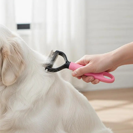 2-in-1 Pet Deshedding Brush