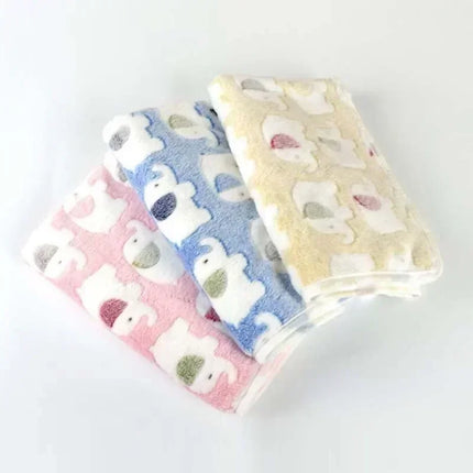 Cute Elephant Baby Blanket
