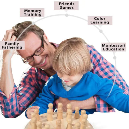 Wooden Memory Match Game