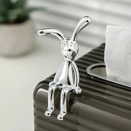 Long-Eared Rabbit Decorative Figurine Set