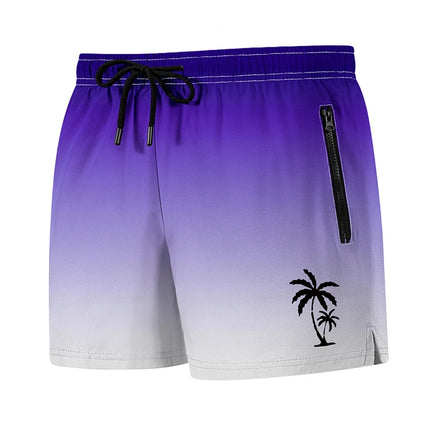 Men's Palm Tree Print Board Shorts
