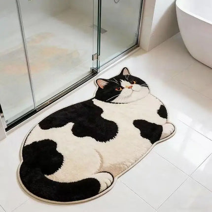 Cat Design Diatomite Bath Mat
