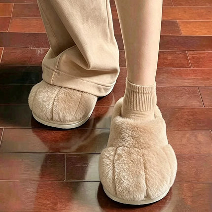 Women's Cat Paw Plush Slippers