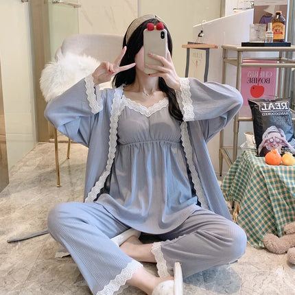 3-Piece Maternity Nursing Pajama Set