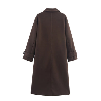 Women's Brown Wool Coat