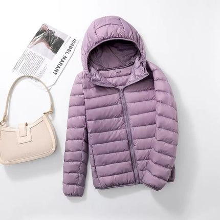 Women's Lightweight Hooded Puffer Jacket
