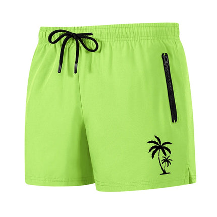 Men's Palm Tree Print Board Shorts