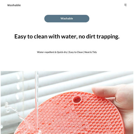 Honeycomb Silicone Trivet Mat
