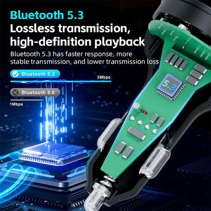 Bluetooth FM Transmitter with USB-C Charger