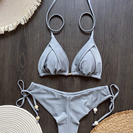 Folded Triangle Bikini Set