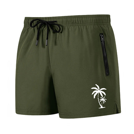 Men's Palm Tree Print Board Shorts