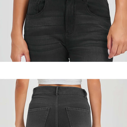 Vintage Washed Flare Jeans