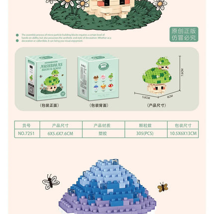 Mushroom Building Block Set