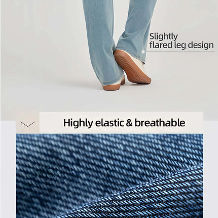 Vintage Washed Flare Jeans