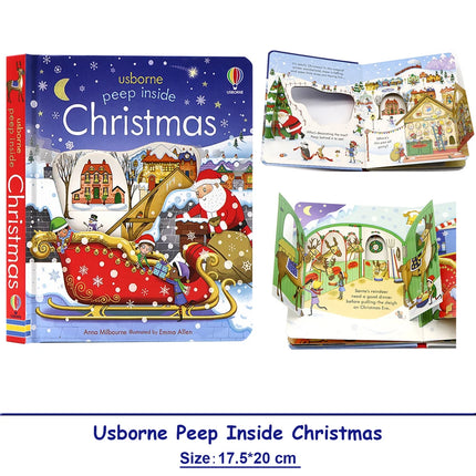 Christmas Peek Inside Interactive Flap Book for Kids