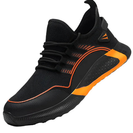 Orange Safety Toe Work Shoes