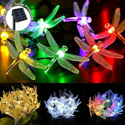 Solar Dragonfly String Lights