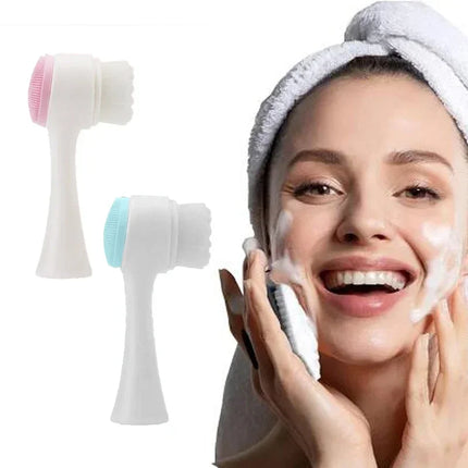 3D Double-Sided Facial Cleansing Brush