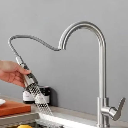 Flexible Pull-Out Kitchen Faucet