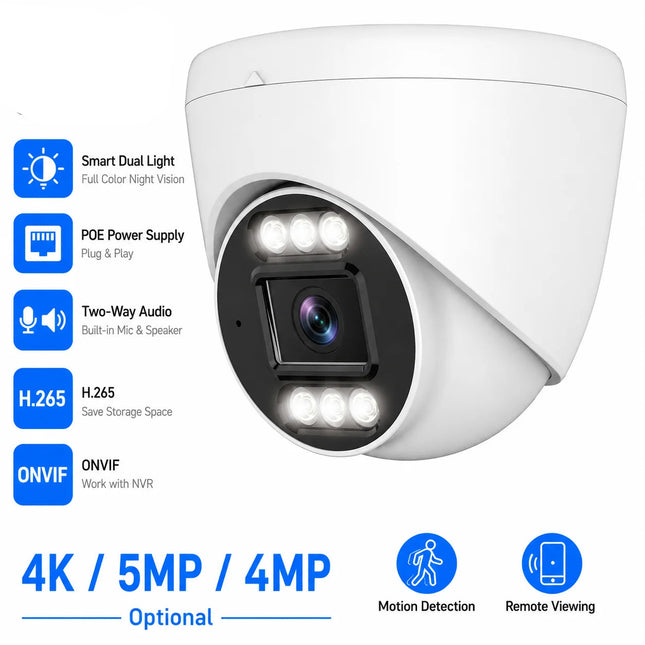 4K PoE IP Security Camera