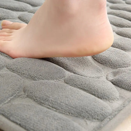 Cobblestone Embossed Bath Mat