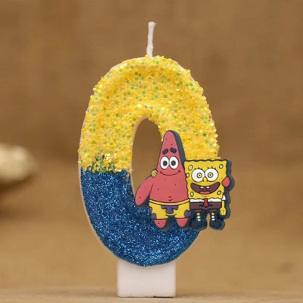 Cartoon Number Birthday Candles
