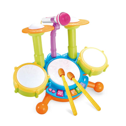 Kids Drum Set with Microphone