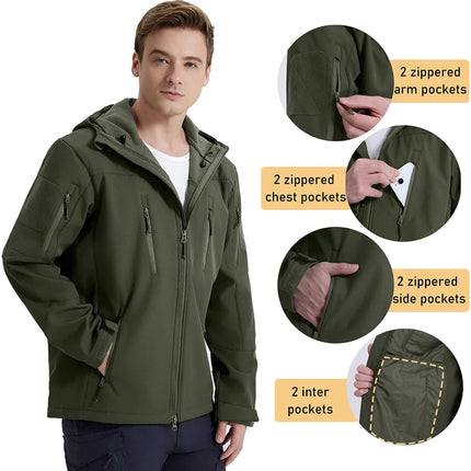 Men’s Waterproof Fleece Softshell Jacket