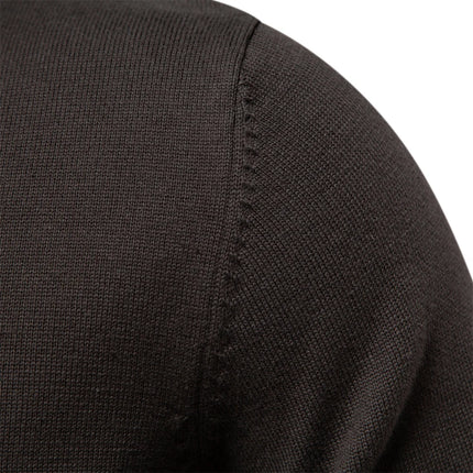 Men’s Knitted Turn-Down Collar Cardigan