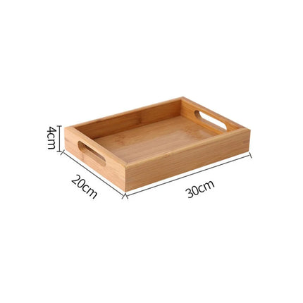 Rectangular Bamboo Storage Tray