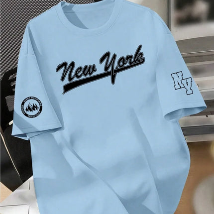Men's Letter Print Casual T-Shirt