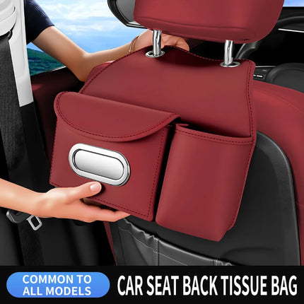 Leather Car Backseat Organizer
