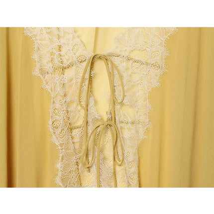 Women's Lace Patchwork Sheer Blouse