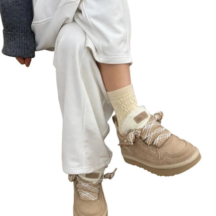 Women's Warm Wool-Lined Snow Boots