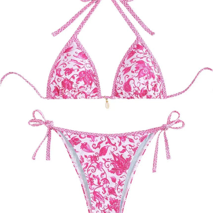 Halter String Bikini Set