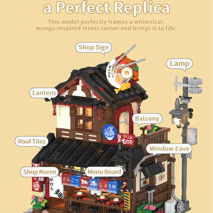 Japanese Ramen Shop Building Block Set