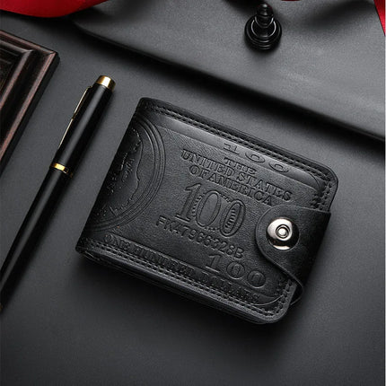 Dollar Pattern Leather Wallet