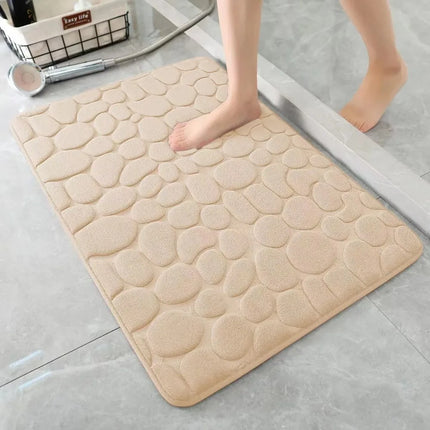Cobblestone Embossed Bath Mat