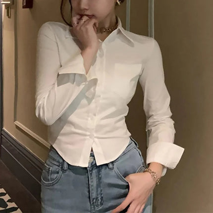 Women’s White Chiffon Blouse