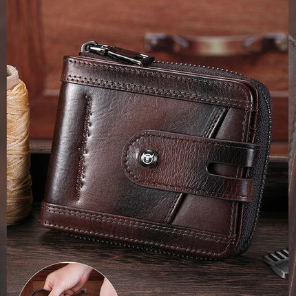 Genuine Leather Bifold Wallet
